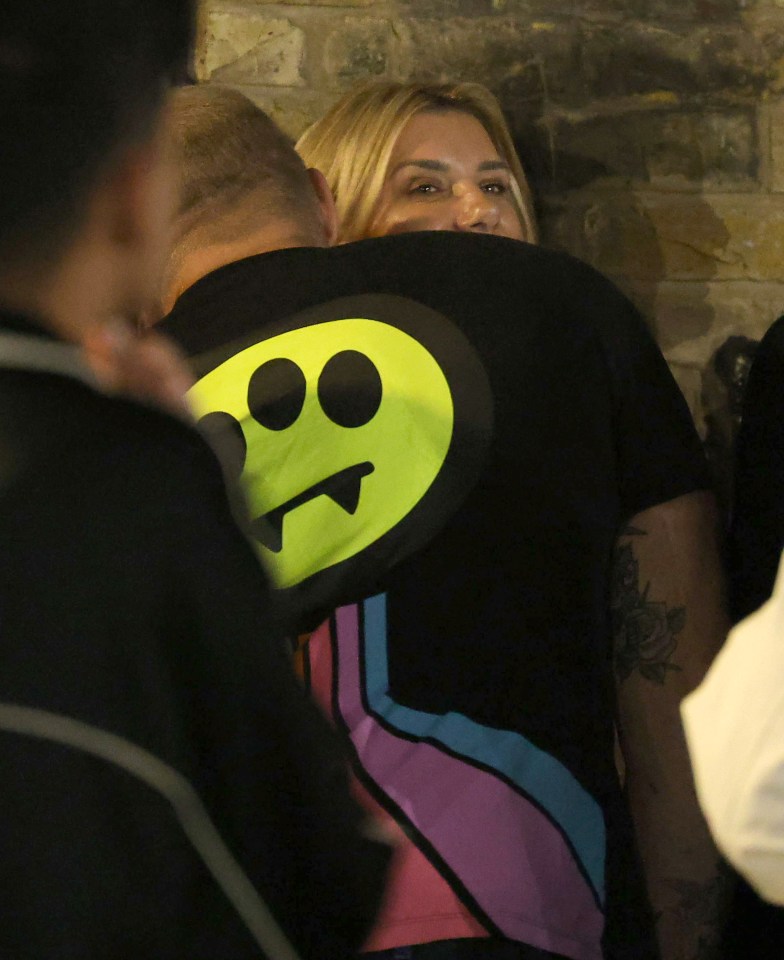 Her husband James Haskell was spotted enjoying a cosy chat with a blonde beauty outside Chiltern Firehouse at 1.30am