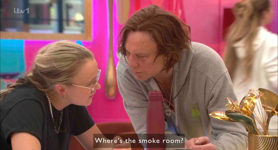 Ann Widdecombe in the diary room on Celebrity Big Brother.