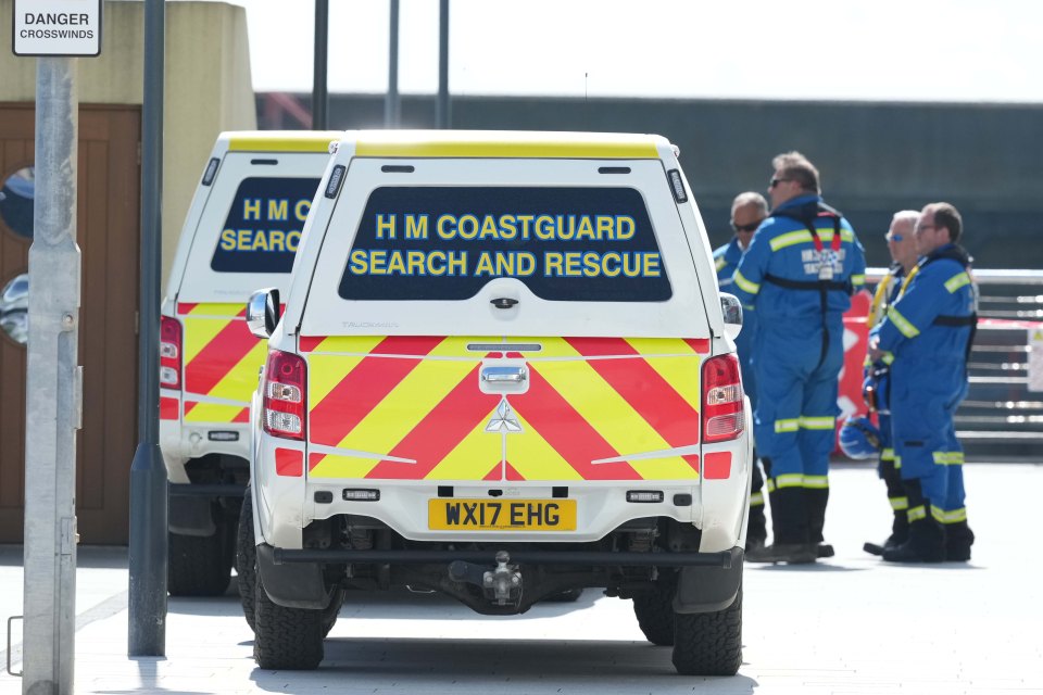 HM Coastguard search and rescue vehicles.