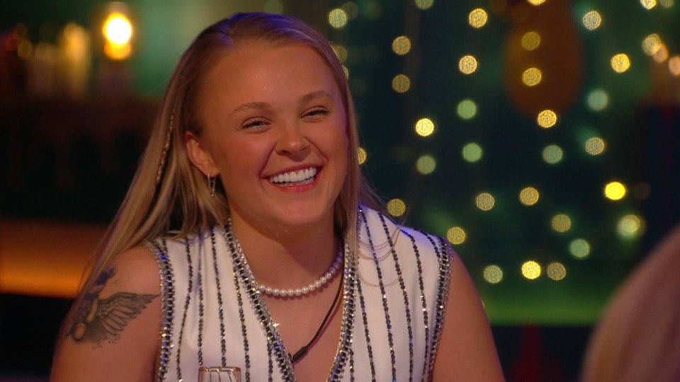 JoJo Siwa smiling on Celebrity Big Brother.