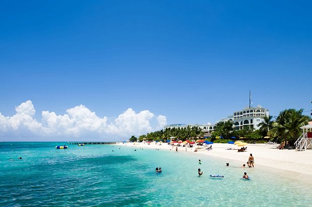 Paradise beach in Jamaica 