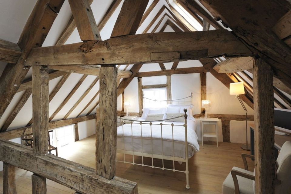 Enjoy the open fire and rustic furniture