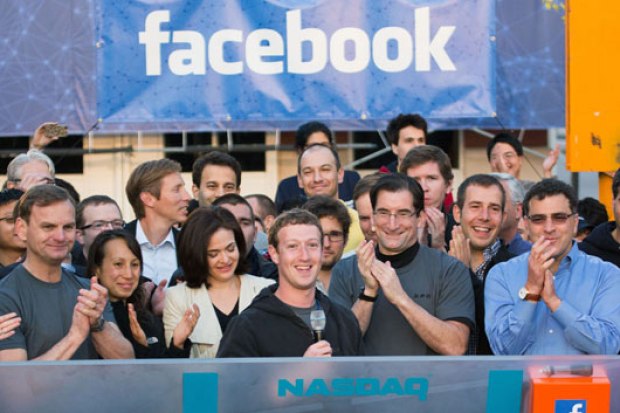 Probe ...Mark Zuckerberg rings the Nasdaq opening bell from Facebook headquarters