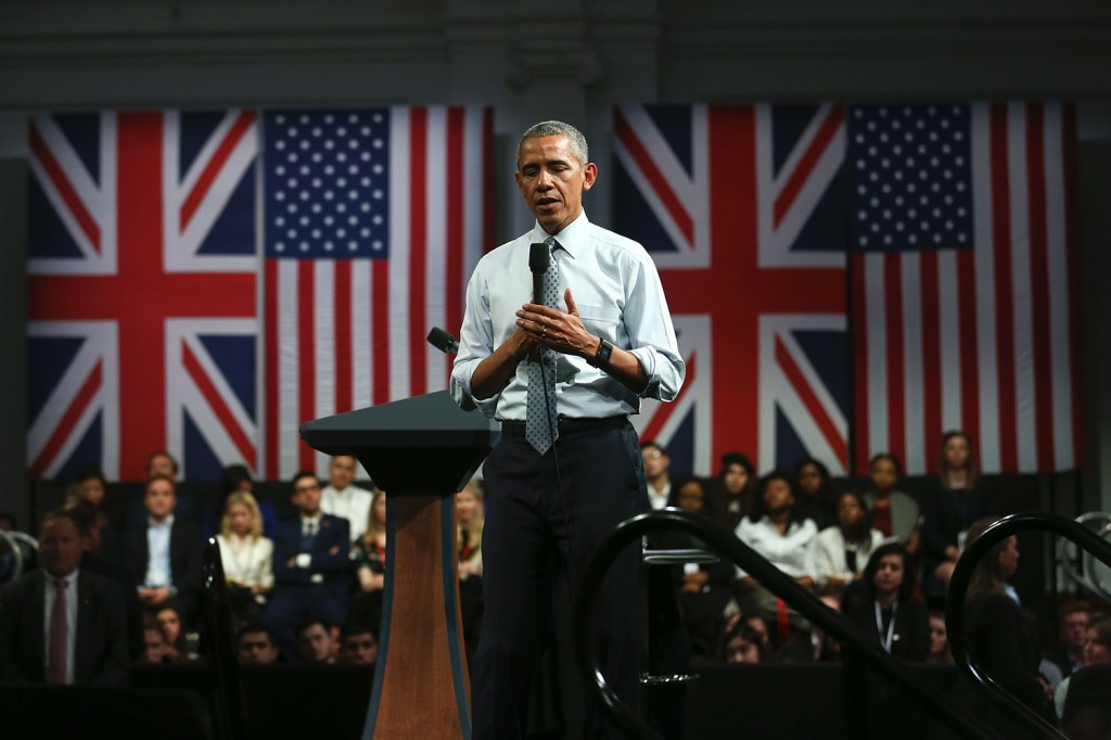 At the event he urged young people to reject cynics telling them they cannot change the world