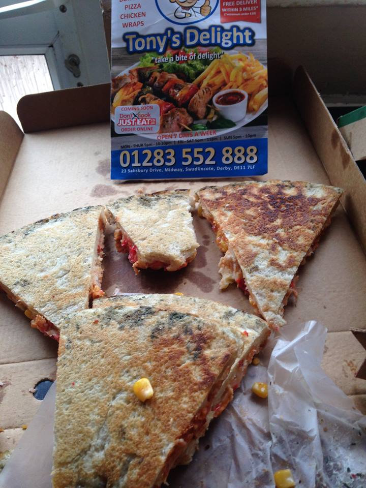 The owner of Tony's Delight said there was no mould on the pizza