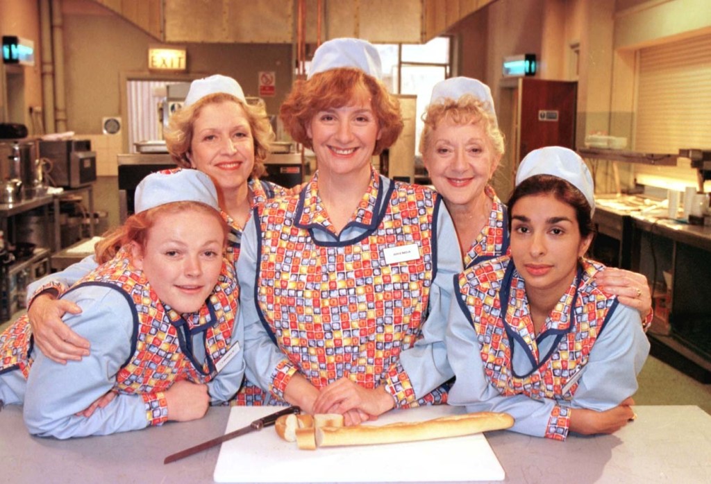 Wood, pictured as Brenda in hit sitcom Dinnerladies which ran from 1998-2000, and won a series of awards