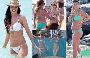 Fancy seeing Roo here: Adam Johnson's ex stuns on hols with Coleen Rooney