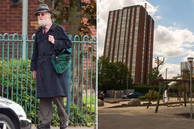 Creeping ... Monster Gleaves lives in tax-funded flat near playground