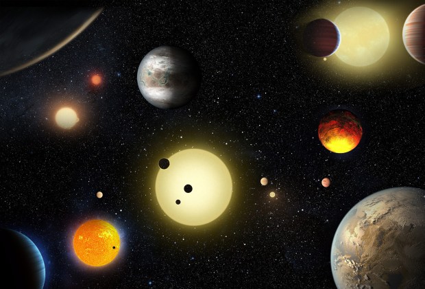  A handout image provided by NASA on 10 May 2016 shows an artist's concept depicting planetary discoveries made by NASA's Kepler space telescope. According to NASA, the Kepler mission has verified 1,284 new planets â¿¿ the single largest finding of planets to date. 'This announcement more than doubles the number of confirmed planets from Kepler,' said Ellen Stofan, chief scientist at NASA Headquarters in Washington DC, USA. 'This gives us hope that somewhere out there, around a star much like ours, we can eventually discover another Earth.' 