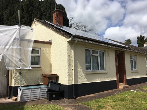 Officers searched the home in Devon after social services alerted them to reports of bodies buried under the patio