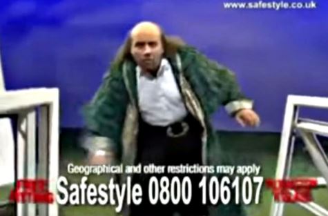 Jeff famously rammed home double glazing firm's buy one get one free offer in his broad Lanchasire accent