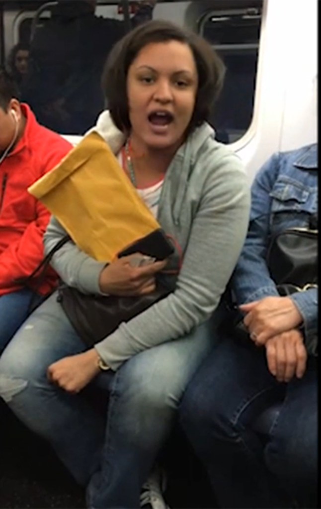 The woman demanded Pearl stop filming and the rant lasted for nearly two minutes