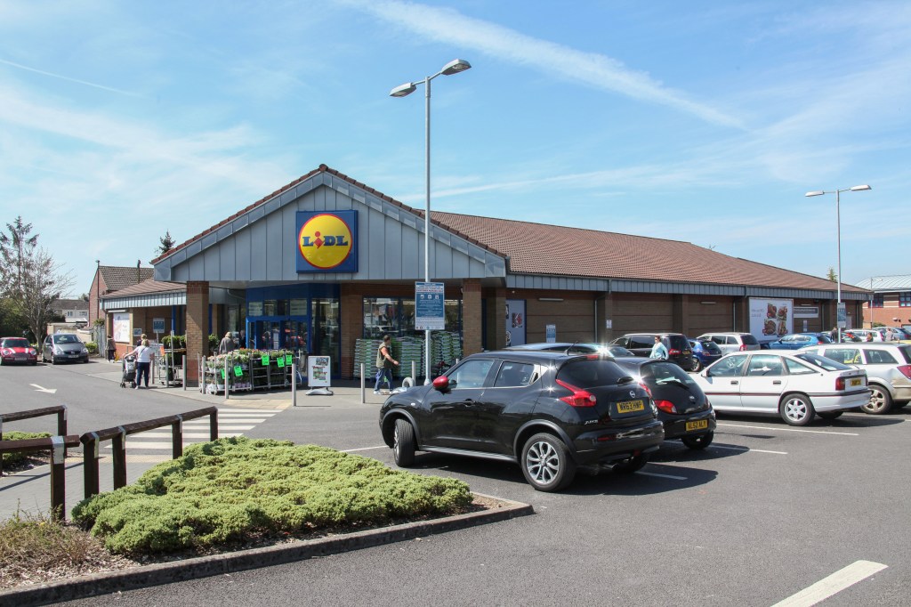 The Lidl car park in Yate, Bristol where Steve had gone shopping
