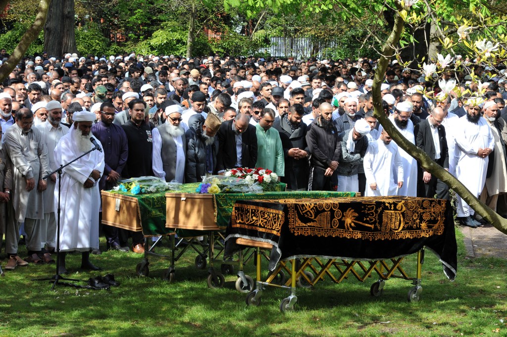 Mourners as far away as Scotland and the south east came to pay tribute to their friends