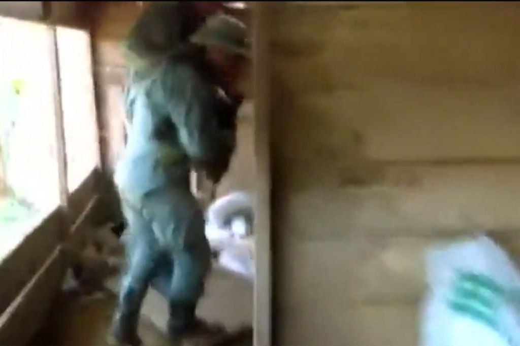 The gun-toting commandos raided the banana plantation on the Colmbian border with Panama