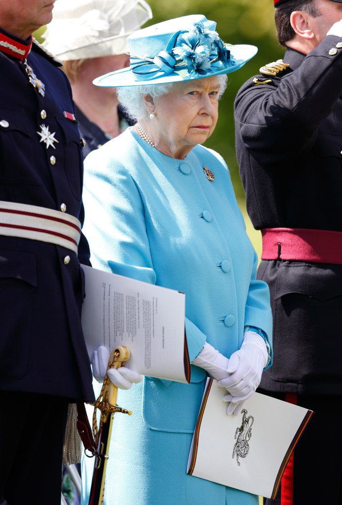 Her Majesty remained melancholic throughout the ceremony