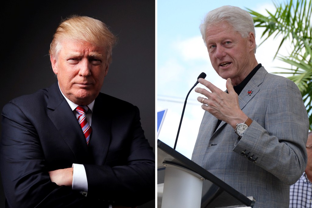 Trump is trying to smear rival Hilary by targeting Bill's murky past