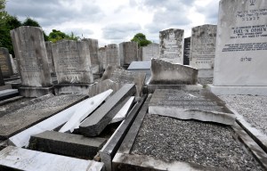 Anti-Semitic thugs trash Jewish cemetery headstones in Manchester in abhorrent attack