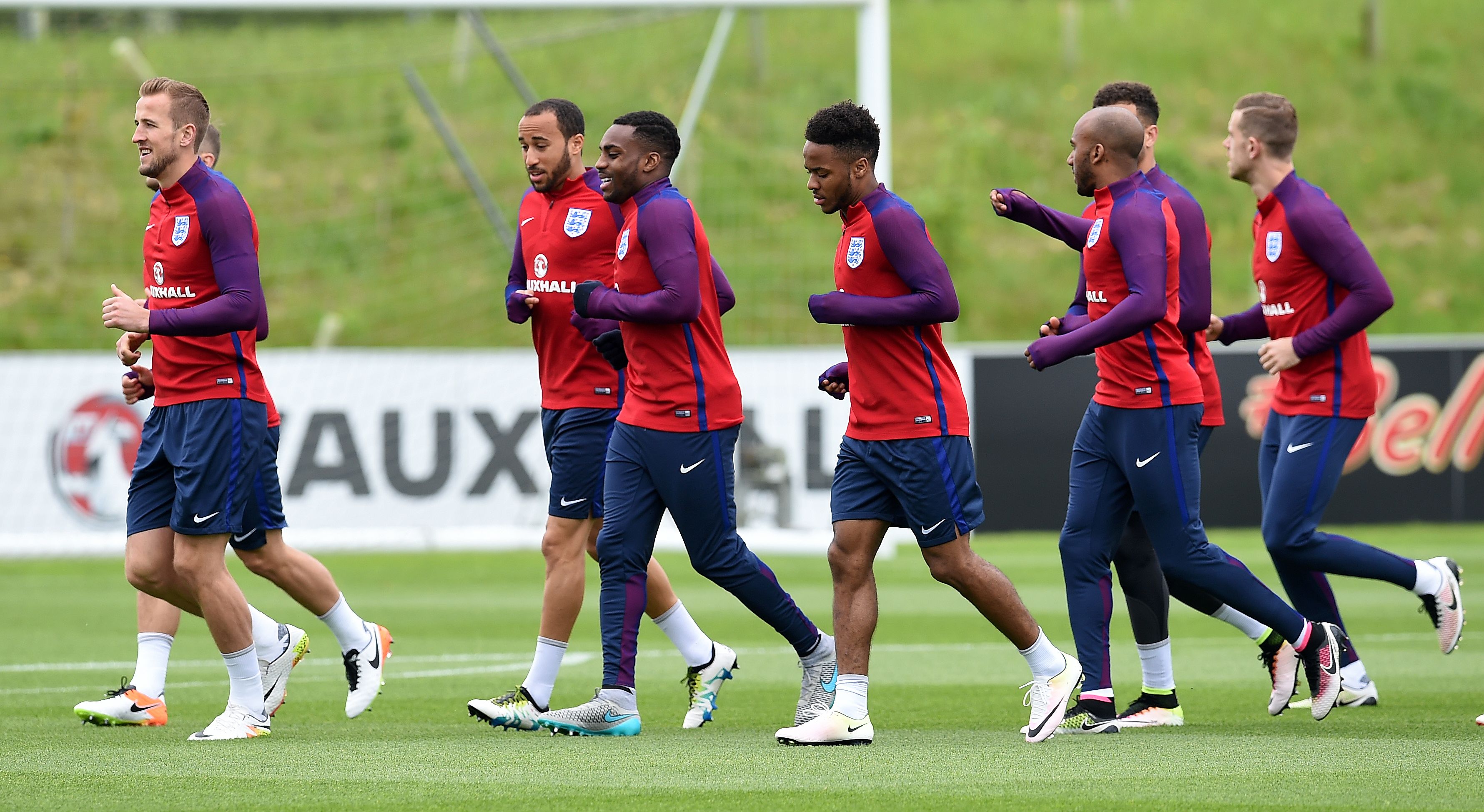 England's players take part in an Englan