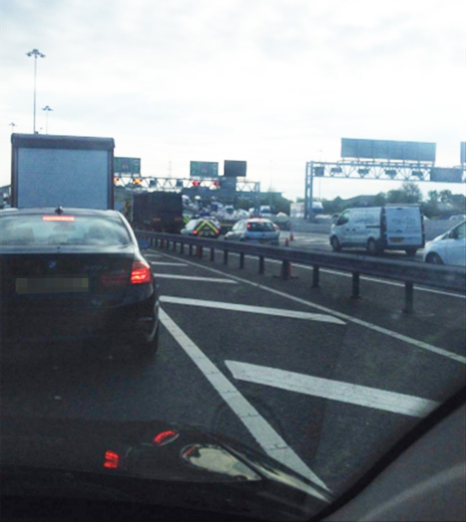 Dartford tunnel traffic jam