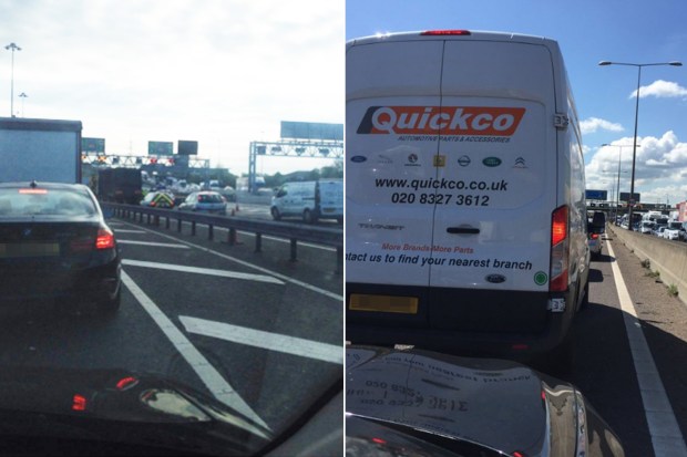 Dartford tunnel traffic jams