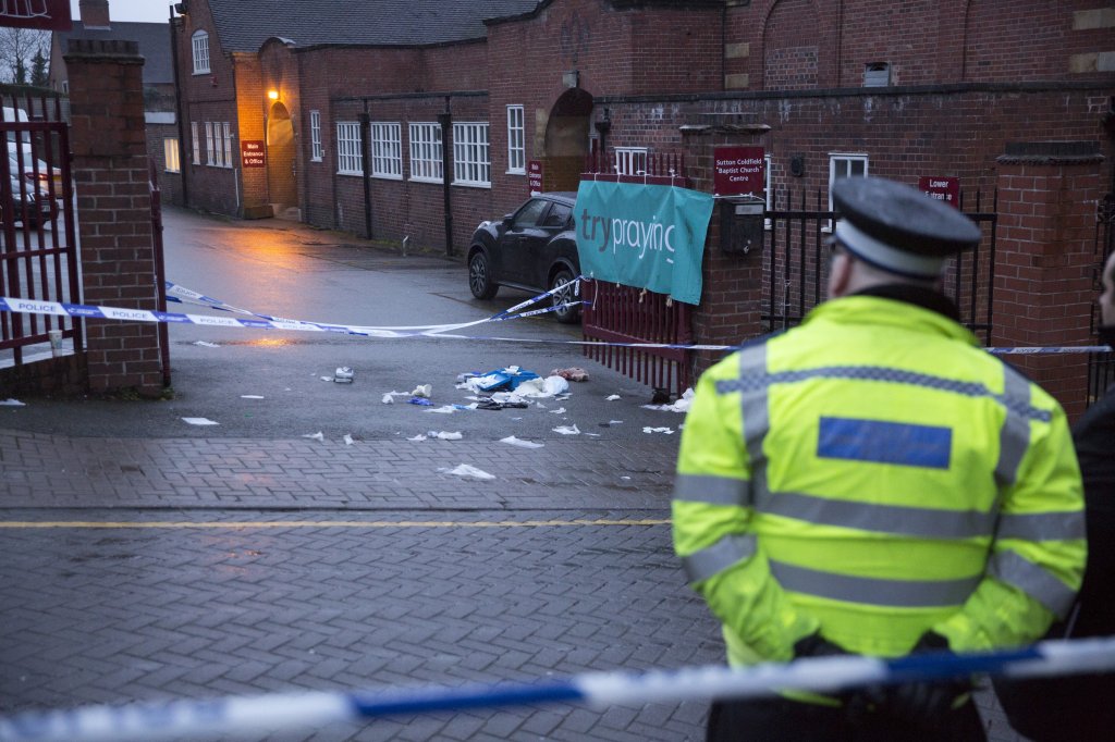 The victim was stabbed in the chest before being saved by brave passerbys