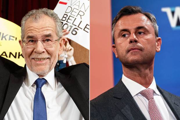 Alexander Van der Bellen and Norbert Hofer