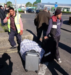 Migrants had been living in squalid conditions on the site between a McDonald's and Asda on the Old Kent Road, South London