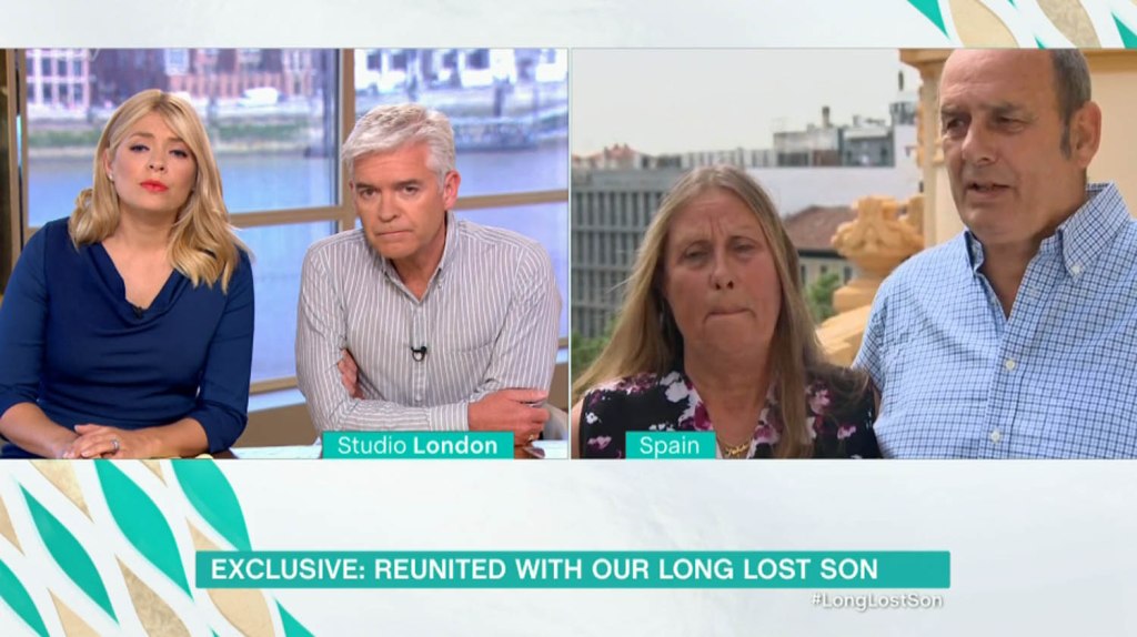 Parents of missing Matthew green speak to Holly Willoughby and Philip Schofiled on ITV's This Morning