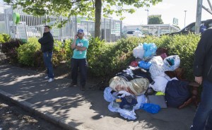 Jobless...many of the migrants said it was not ideal to live in a car but was still better than Romania