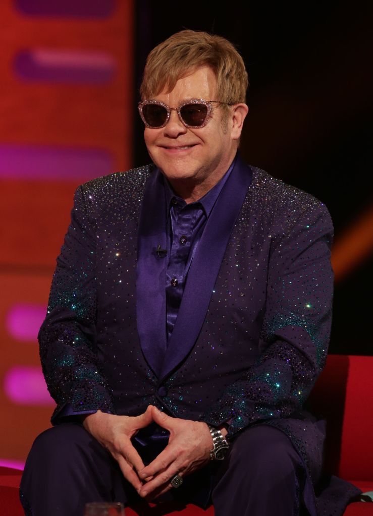 Elton looked like he’d hoovered up all the equity in Krispy Kreme shares on Graham Norton 