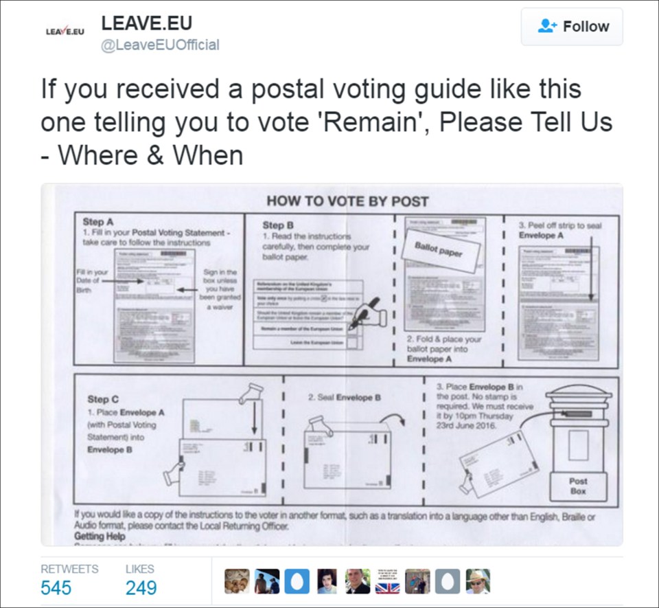 EU leaflet