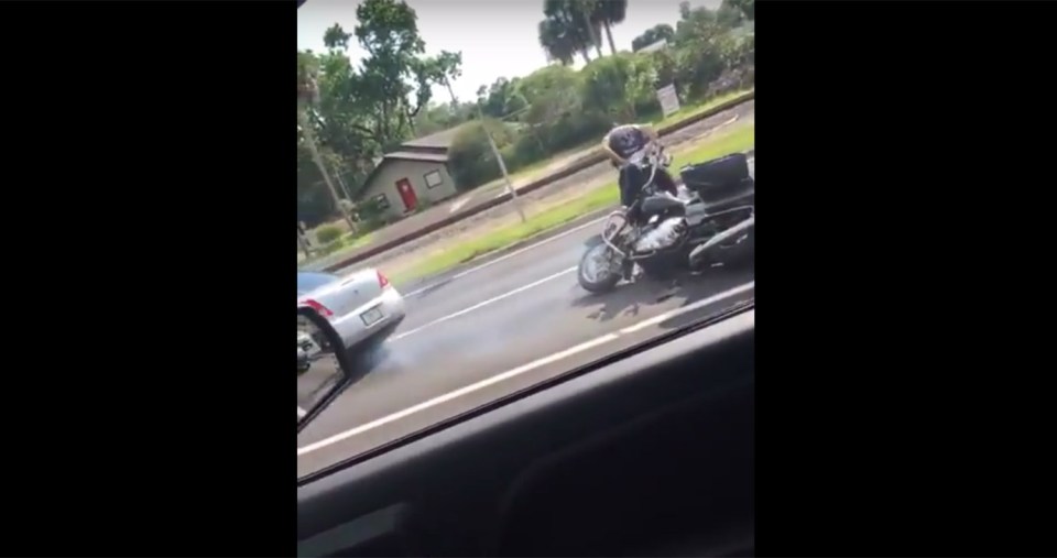 Motorbike Car Crash