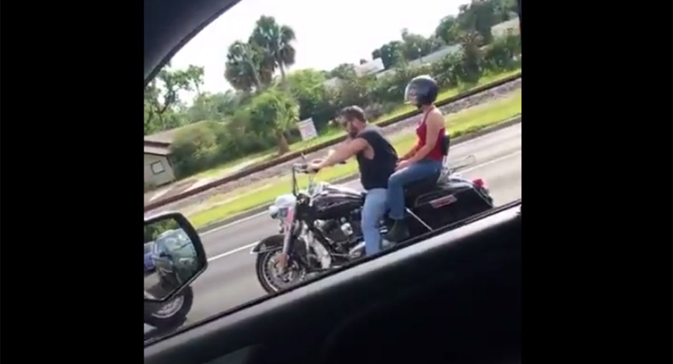 Motorbike car crash