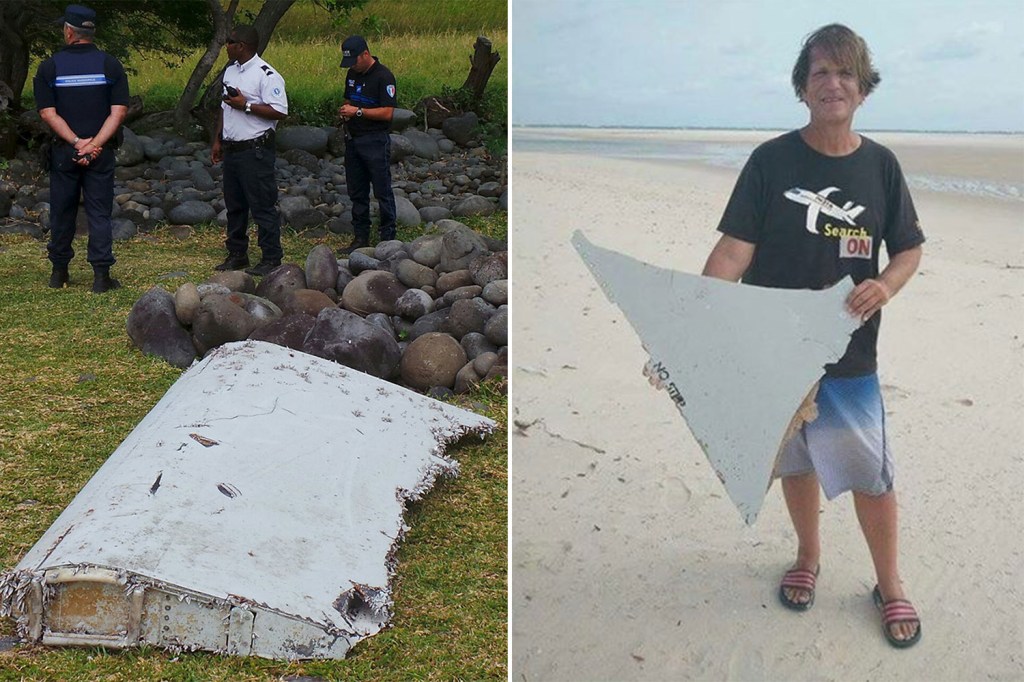 Parts of the missing MH370 found by Blaine Gibson. 