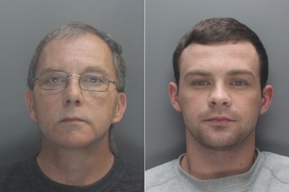 Andrew Hughes and Kieran Blair both received 14-year jail terms for conspiracy offences