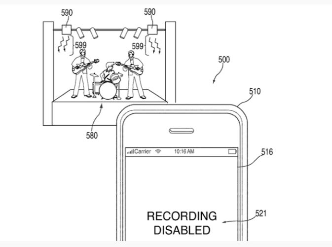 Stuck in the moment... a drawing from Apple's patent