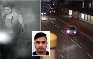 Chilling moment man posing as a taxi driver cruised the streets before picking up a woman he tried to rape
