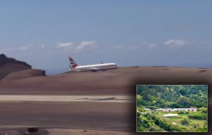 Passenger jet aborts landing at UK's most dangerous airport which was closed because it is too windy