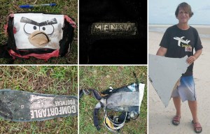 One man's mission to uncover truth behind doomed flight reveals Angry Birds rucksack and MENSA laptop case