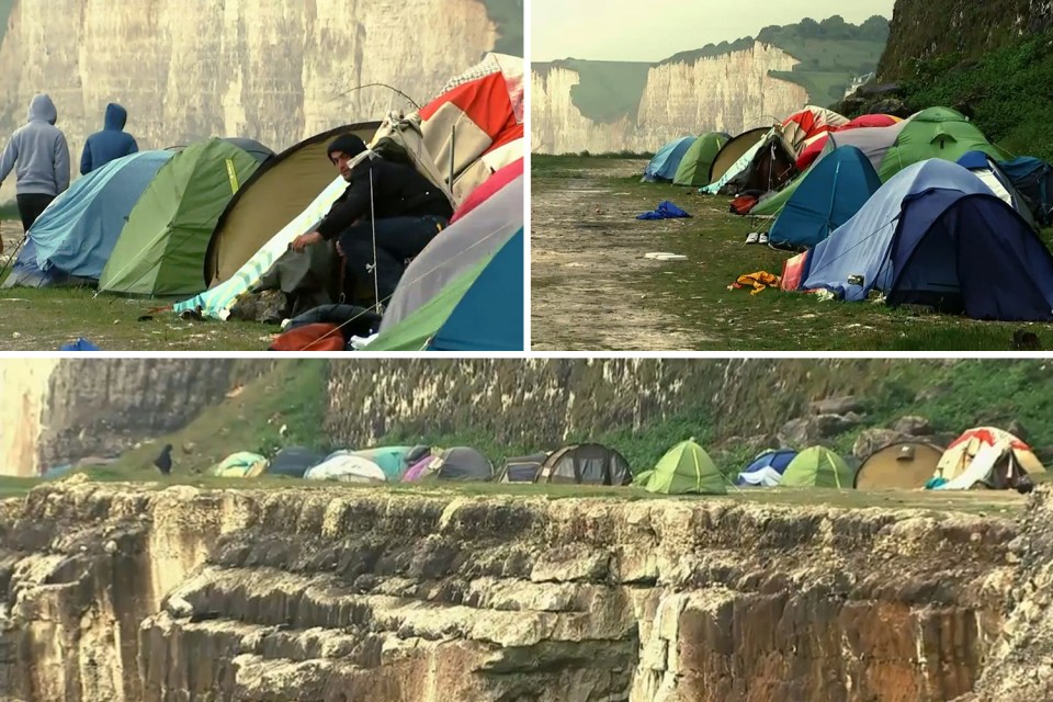 Migrant camp Dieppe