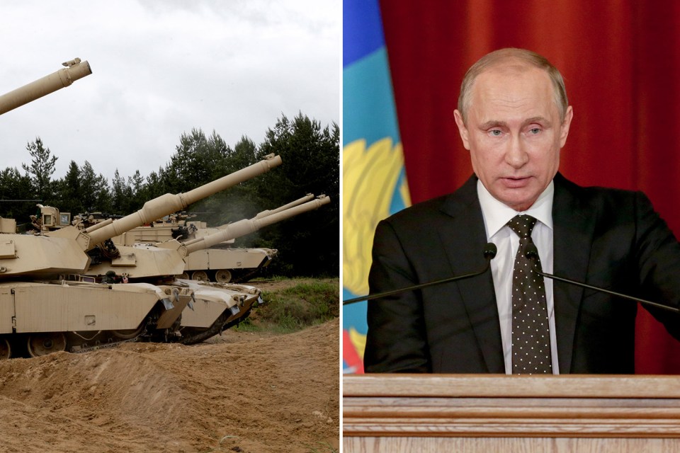 Putin vowed to use his armies as a "weighty argument against any provocation" after the increase of NATO troops