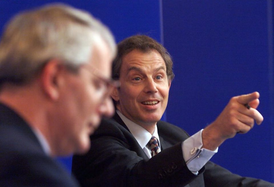 John Major and Tony Blair