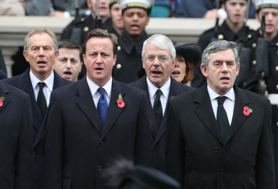 United we stand...Three ex-PMs showed their support for David Cameron in a final bid to convince the nation to vote Remain today