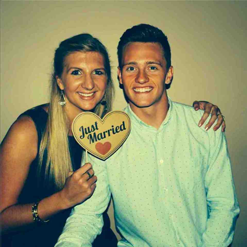 Rebecca Adlington and Harry Needs in happier times