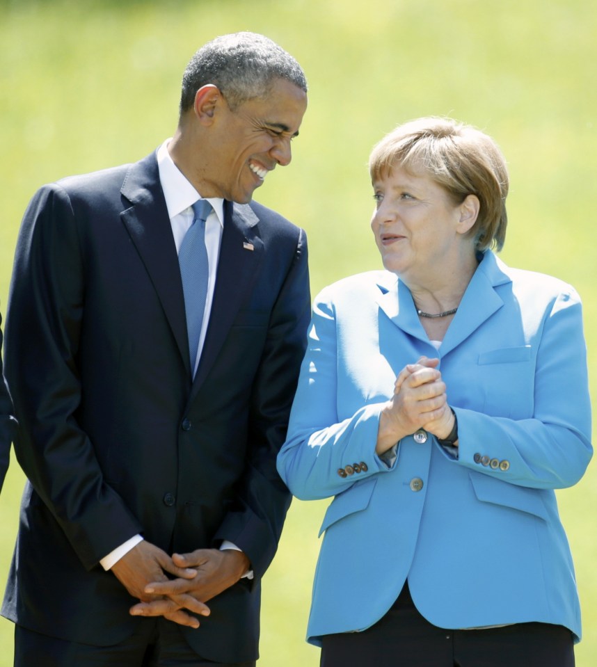 Barack Obama and Angela Merkel