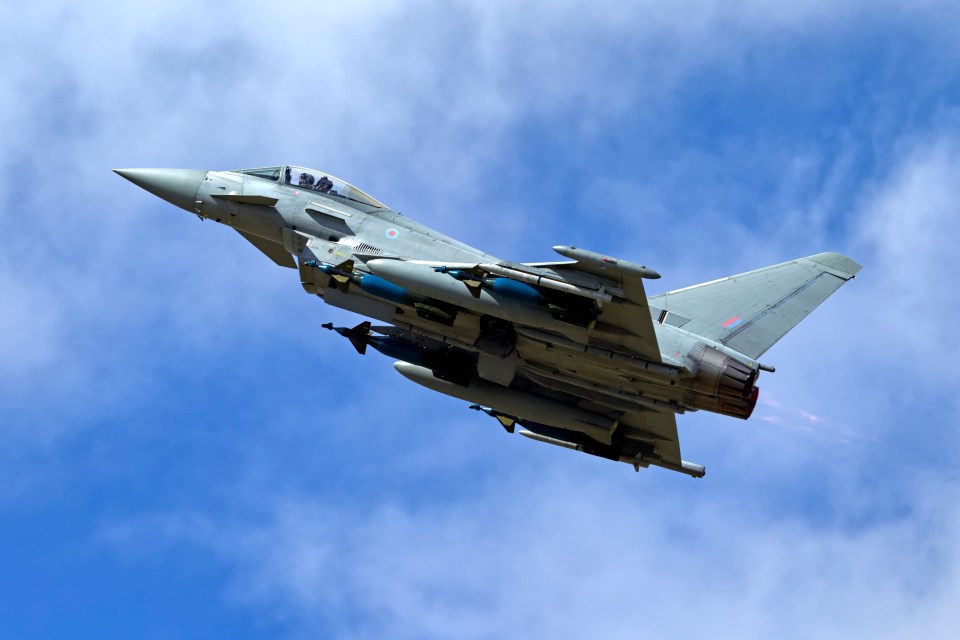 Built as an FGR.4,Typhoon IPA5 ZJ700 is pictured here being demonstrated at The Royal International Air Tattoo,RAF Fairford,2011