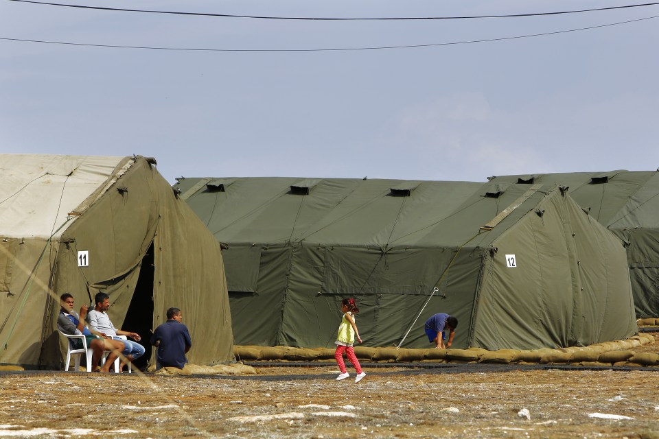 Migrant camp in Cyprus