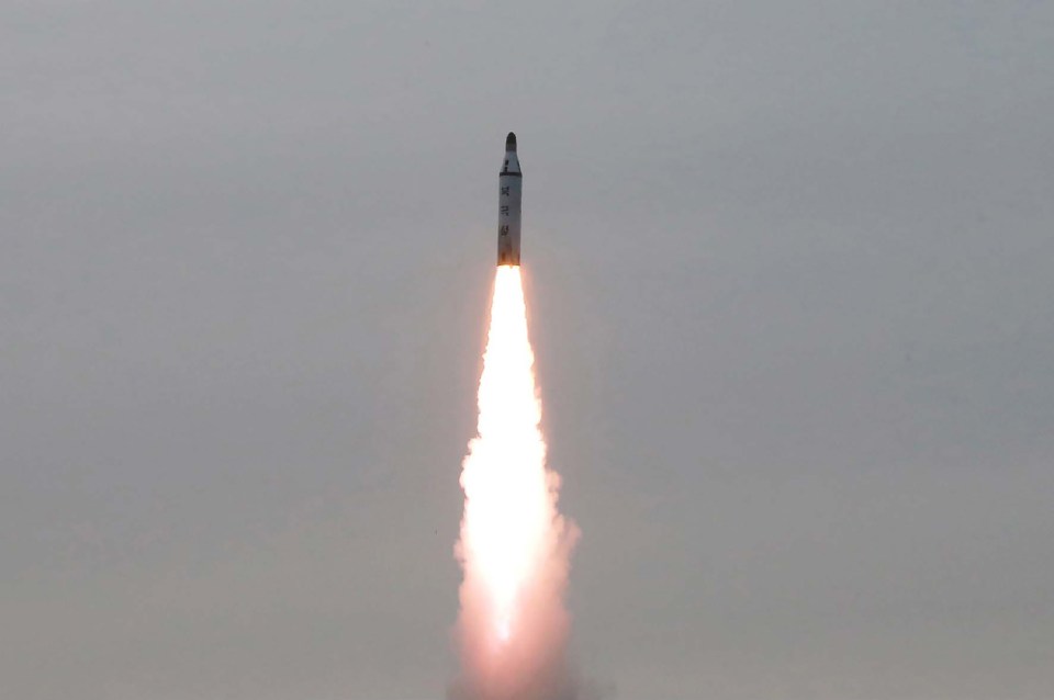 North Korean test-fire of a strategic submarine ballistic missile