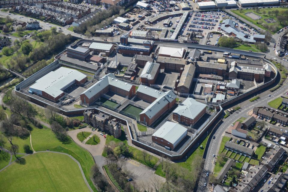 An aerial view of HMP Birmingham, also known as Winson Green Prison